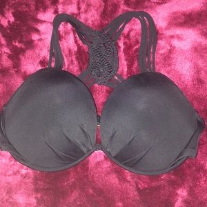 34D black bikini top